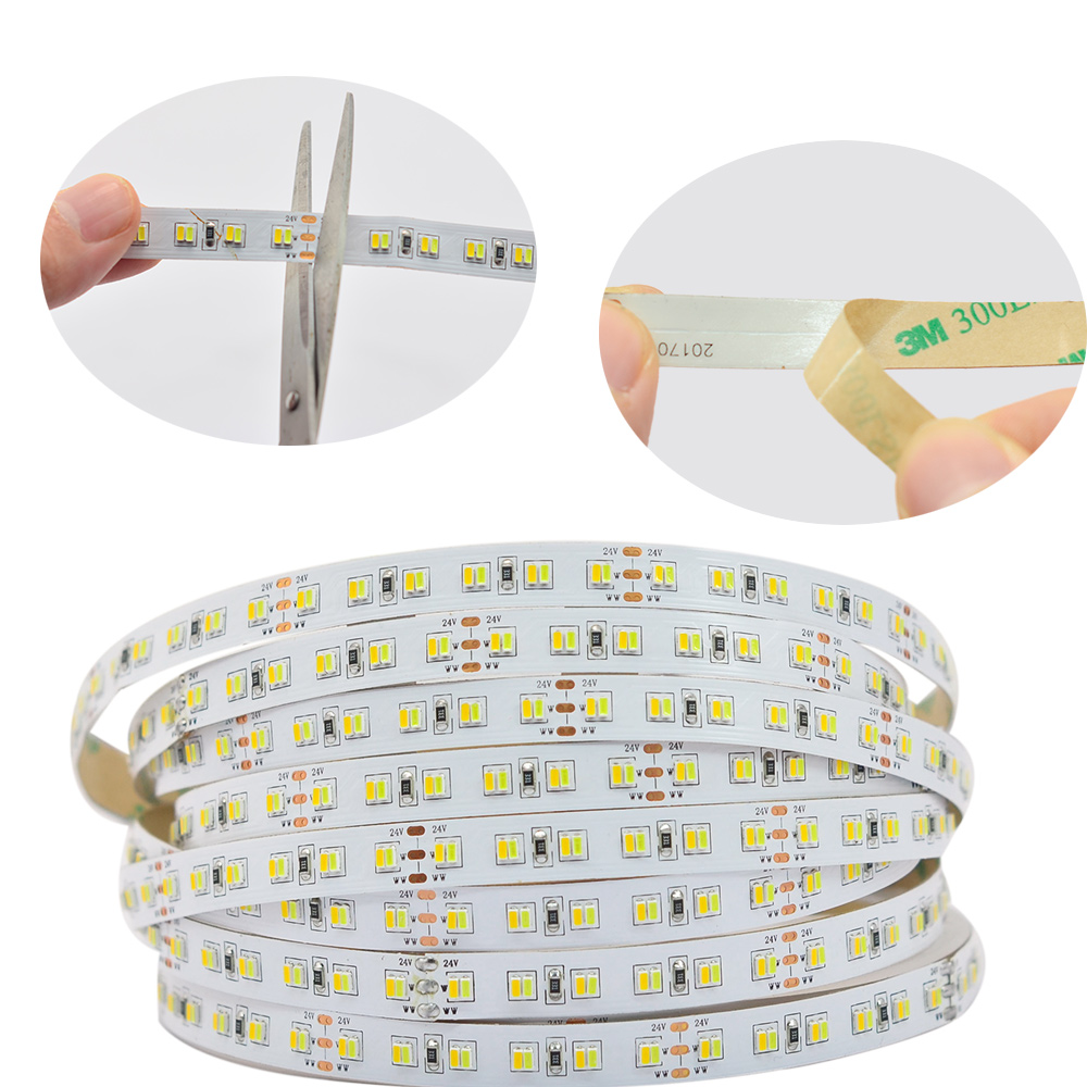 DC24V 3014SMD 1120LEDs Flexible CCT LED Strip Light - Color Temperature Pure White+Warm White Series DC24V 3014SMD 1120LEDs Flexible CCT LED Strip Light - Color Temperature Pure White+Warm White Series